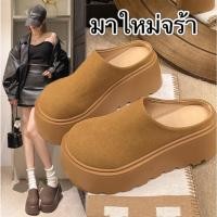 ราคา Marian พร้อมส่งจากไทย รองเท้าแบบสวมขี้เกียจ เสริมส้น หนา7เซ็น ฤดูใบไม้ร่วง สไตล์เกาหลี สำหรับผู้หญิง NO A0494 (28422434997)