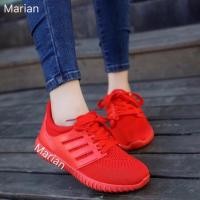 ราคา Marian รองเท้า รองเท้าผ้าใบผู้หญิงสีแดง รุ่น A037 Red (740979309)