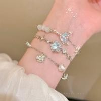ราคา สร้อยข้อมือสไตล์เกาหลี ดีไซน์ปลาดาวและหางปลา ประดับโอปอล (57708820423)