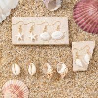ราคา เปลือกปลาดาวชายหาดวันหยุดสไตล์ต่างหูต่างหูผู้หญิง (46261227905)