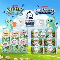ราคา แพ็คทดลอง 5 ชิ้นAneko Eco Dry ผ้าอ้อมเด็กแบบกางเกง ซึมซับ 12 ชั่วโมง แพมเพิสเด็ก Day Night (46008525819)