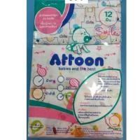 ราคา Attoon ผ้าอ้อมสาลูซิกแซกริม 27 27 นิ้ว 12 ผืน คละลาย (44359397919)