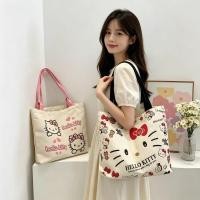 ราคา LD shop กระเป๋าสะพายไหล่ผ้าแคนวาส ลาย bao7073 สีครีม สายสะพายชมพู ดำ น่ารัก จุของได้เยอะ ใส่ไปเรียน ไปทำงาน ช้อปปิ้ง (55614996958)