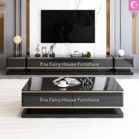 ราคา FairyHouse ชั้นวางทีวี โต๊ะกลาง C6005 ชุดชั้นวางทีวี โต๊ะวางหน้าโซฟา (24272629340)
