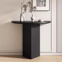ราคา FairyHouse โต๊ะคอนโซล CT26 02 โต๊ะไม้ โต๊ะคอนโซลไม้ สไตล์โมเดิร์น สีดำลายเสี้ยนไม้ (51906354733)