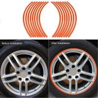 ราคา Mingxiu เทปขอบสะท้อนแสง 16 ชิ้นรถ Mortorcycle ล้อ Stripes Decals ลายสติกเกอร์สําหรับ Rims Fit 16 19 นิ้วจักรยาน (57863446332)