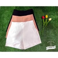 ราคา กางเกงขาสั้น กางเกงผ้าฮานาโกะ กางเกงเอวสูง รุ่นจีบหน้า S 3XL (11900351083)