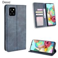 ราคา ปลอกหนังสําหรับ Samsung Galaxy Note 10 Lite Vintage Flip Cover Galaxy A81 M60S กระเป๋าสตางค์แม่เหล็กกรณี PU กรณีผู้ถือบัตร (51363992352)