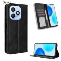 ราคา เคสโทรศัพท์สําหรับ Honor X8D 4G Vintage Flip Cover Magnetic Business Wallet Case PU Leather Cases Card Holder Stand (40632555232)