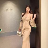 ราคา สินค้าใหม่ สุภาพสตรี พระราช น้องสาว สองชิ้นหญิงออกแบบ เชือกแขวนคอ ชุดเดรส หางปลา กระโปรงยาวลูกไม้เย็บแจ็คเก็ตผ้าคลุมไหล่แขนยา (54015233433)