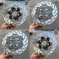 ราคา จานเบรคแต่ง ลายใบพัด ขนาด220M สเปเซอร์ใส่WAVE125R S บังลม W110i ปลาวาฬ NOUVO MSX FINO PCX2015ไม่ต้องใส่สเปเซอร์ (46456261898)