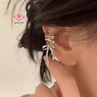 ราคา Hwetr ใหม่ ต่างหูแบบหนีบ ริบบิ้นโบว์ สไตล์พังก์ วินเทจ เครื่องประดับแฟชั่น สําหรับผู้หญิง 1 ชิ้น ต่อคู่ (24965635683)