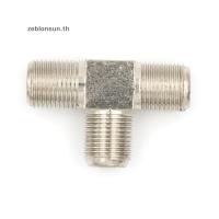 ราคา zeblonsun New Thread F Soet T Splitter Adaptor Cable TV Aerial Freeview Media Silver (55465251535)