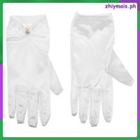 ราคา 1คู่ สง่างาม ซาตินถุงมือเจ้าสาวสั้นเจ้าหญิงสําหรับผู้หญิงเจ้าสาวซาตินถุงมือแต่งงานวินเทจถุงมือแต่งงานสําหรับสาว ชิยาไมส์ (53513737473)