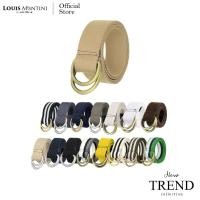 ราคา Louis Montini เข็มขัดผ้า เข็มขัดผู้ชาย เข็มขัดผู้หญิง เข็มขัดแฟชั่น Canvas Belt MCT13 (4935266451)
