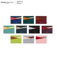 ราคา Louis Montini กระเป๋าใส่บัตรเครดิต กระเป๋าพกพาหนังวัวแท้ Credit Card Holder WK16 (7703388142)
