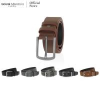 ราคา Louis Montini เข็มขัดผู้ชาย หัวเข็ม เข็มขัดสำหรับผู้ชาย เข็มขัดหนัง PU คุณภาพดี MPU09 (9202107491)