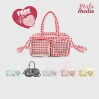 ราคา Pixie Dustie Boston Bag กระเป๋าผ้า กระเป๋าถือ กระเป๋าสะพายข้าง รุ่น Pixie Fluffy Heart Bag PIX22 (47801117805)