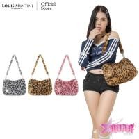 ราคา ส่งด่วนฟรี Louis Montini ROAR 2000s กระเป๋าสะพายข้างขนเฟอร์ลายเสือดาว 2000s ROAR01 (28437352944)