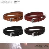 ราคา Louis Montini Moon Stone Women s belt เข็มขัดหนังแท้ เข็มขัดแฟชั่น เข็มขัดผู้หญิงหนังแท้ MGW222 (4165013661)