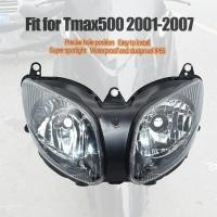 ราคา Fit สําหรับ 2001 2007 YAMAHA T MAX 500 TMAX500 ไฟหน้ารถจักรยานยนต์ Tmax 500 2002 2003 2004 2005 2006 ไฟหน้า (54763224084)
