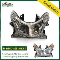 ราคา Fit สําหรับ HONDA 2009 2013 PCX125 PCX150 รถจักรยานยนต์ HeadLight Assembly ไฟหน้า PCX 125 150 2010 2011 2012 หัว (47713244108)