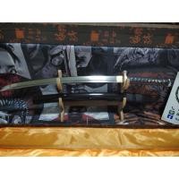 ราคา ดาบซามูไร ดาบคาตานะ ซามูไร คาตานะ T10 ขนาดวากิซาชิ สีดำ เปิดคม 100 (41952114133)