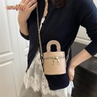 ราคา YOLANDA Box Crossbody Bag PU Leather Solid Color Mini Lipstick Bag Fashion Metal Chain Clothes Match Bag Small Square Summer (58113107095)