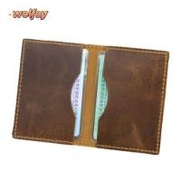 ราคา YOLANDA ที่ใส่บัตรหนังแท้ Crazy Horse Full Grain บัตรเครดิต ทนทาน Ultra Slim Compact Handmade กระเป๋าใบขับขี่ทุกวันพกพา (57765383283)