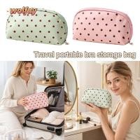 ราคา YOLANDA กระเป๋าเก็บชุดชั้นใน ช่องแบ่งน้ํา Resistant ชุดชั้นใน Organizer ซิปปิด Polka Dot Bra Storage Travel Packing (54615547838)