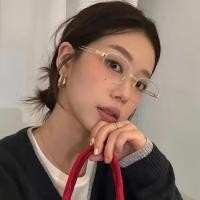 ราคา แว่นตากึ่งกรอบด้ายสีทอง สไตล์คลาสสิก ทรงไข่ จากโลหะ เพื่อเพิ่มความสวยงามสำหรับผู้หญิง (48200780642)