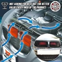ราคา น้ําตาลแบบไดนามิก Air Flow Intake Scoop สีดําสีแดงสีเหลืองสีฟ้าสําหรับ E90 91 E92 E93 E84 2 ชิ้น (46503350805)