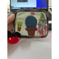 ราคา แถมฟรีพวงกุญแจถัก พร้อมส่ง กระเป๋าสตางค์แฮนด์เมด Handmade 2ช่องซิป 3 ช่อง ทรงแบน ใส่บัตร ใส่แบงค์ ใส่เหรียญ (25285113536)