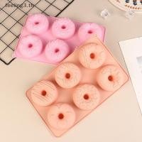 ราคา Hot Fashion แม่พิมพ์โดนัทซิลิโคน 6 ช่องแม่พิมพ์ช็อกโกแลตขนมขนมปังเค้ก Mould Non Sti แม่พิมพ์ขนม DIY ถาดอบ Doughnut เครื่องมือทํา (48961379508)