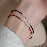 ราคา สร้อยข้อมือถักบางเงินแท้ 925 สร้อยข้อมือเชือกสีแดงปีนักษัตรมินิมอลแบบปรับได้สําหรับผู้ชายและผู้หญิง (53913701910)