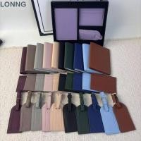 ราคา LONNG ปกหนังสือเดินทาง แท็กกระเป๋าหนัง PU กันน้ํา กล่องของขวัญแบบพกพาบรรจุภัณฑ์ Textured Passport Holder กระเป๋าเดินทางใช้เดินทาง (57565072352)