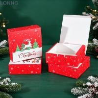 ราคา LONNG 5 ชิ้นกล่องโปรดปรานกระดาษ บรรจุภัณฑ์ของขวัญกล่องของขวัญกระดาษคริสต์มาส กระดาษตกแต่งคุกกี้เค้กกล่องบรรจุภัณฑ์สําหรับคริสต์มาส (57216067260)