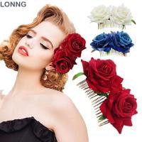 ราคา LONNG กิ๊บดอกกุหลาบสีแดงแฟชั่นสาวเทศกาลเพื่อนเจ้าสาวเครื่องประดับผม (55465970988)