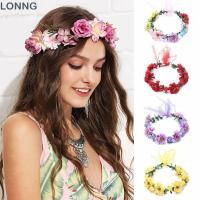 ราคา LONNG กุหลาบมงกุฎดอกไม้แฟชั่นที่มีริบบิ้นปรับอุปกรณ์จัดงานแต่งงานสาวพวงหรีดดอกไม้ (55215834902)