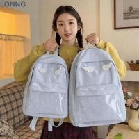 ราคา LONNG เป้สะพายหลังลายจุด กระเป๋าเป้ปีกนางฟ้าลายจุด2ขนาด กระเป๋าเป้แล็ปท็อปกระเป๋าใสความจุขนาดใหญ่น่ารักสําหรับสาวๆ (55215305831)