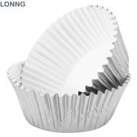 ราคา LONNG 200PCS ถ้วยอบมัฟฟิน อลูมิเนียมฟอยล์ กระดาษ Greaseproof Cupcake Liner ทองเงิน PVC หลอดเก็บฟอยล์ถ้วยอบ DIY Cupcake มัฟฟิน (53715433892)