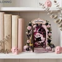 ราคา LONNG ตุ๊กตาประตูผีนางฟ้า ไม้เนื้อแข็งหนากุหลาบโบว์เครื่องประดับประตูฮาโลวีน รูปโค้งน่ารักเปิดประตูตกแต่งฮาโลวีน (53714951899)