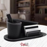 ราคา FILL ขาตั้งนามบัตร สร้างสรรค์พร้อมช่องเสียบการ์ดธุรกิจ ที่ใส่ปากกาหนัง กล่องเก็บเครื่องเขียนมัลติฟังก์ชั่นหนังสร้างสรรค์โฮมออฟฟิศ (53315274052)