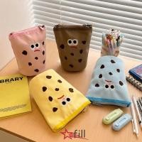 ราคา FILL กระเป๋าดินสอแบบยืน ดินสอออกแบบคุกกี้ผ้าใบ กระเป๋าใส่ปากกาความจุขนาดใหญ่แบบพับได้แนวตั้งที่ทนทานอุปกรณ์การเรียน (49866393306)