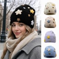 ราคา LONNG ฤดูหนาวกะโหลก ดาวจริงกระต่ายขนถักหมวกหมวกหมวก แฟชั่นกันลมอะคริลิผสมหนาความร้อนกระต่ายขนหมวกสวมใส่กลางแจ้ง (57165278569)
