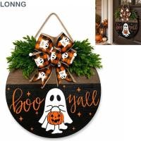 ราคา LONNG ที่แขวนประตูต้อนรับ ป้ายประตูแขวนไม้ทรงกลมผี ไม้เนื้อแข็งยินดีต้อนรับธีมแขวนแผ่นประตูกลมตกแต่งเทศกาลฮาโลวีน (56315367932)