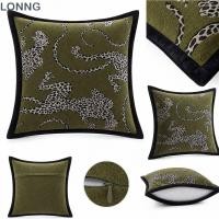 ราคา LONNG โยนหมอน ปลอกหมอนตกแต่งซ่อนซิปปลอกหมอนอิง แฟชั่นสีดําชายแดนลายเสือดาว ผ้าแจ็คการ์ด ปลอกหมอนโซฟาตกแต่ง (56165489687)