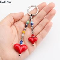 ราคา LONNG กระเป๋า Charm พวงกุญแจ ลูกปัดที่มีสีสัน Double Heart Shape Beaded พวงกุญแจอุปกรณ์เสริม อินเทรนด์ Handmade ลูกปัดพวงกุญแจกระเป๋าและคีย์ตกแต่ง (55116264253)