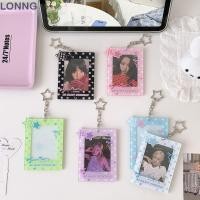 ราคา LONNG Kpop Photocard Holder จอแสดงผลรูปภาพ 3 นิ้วกรอบรูปไอดอล INS Polka Dot Starsจี้อะคริลิคผู้ถือบัตร (55015260941)