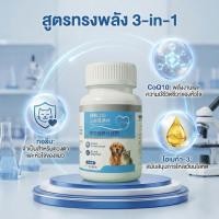 ราคา PetClear CoQ10 วิตามินบำรุงหัวใจ สุนัขและแมว 300 เม็ด ผสมทอรีน Omega 3 ช่วยระบบไหลเวียนเลือด ลดหอบ เหนื่อยง่าย (58156219150)